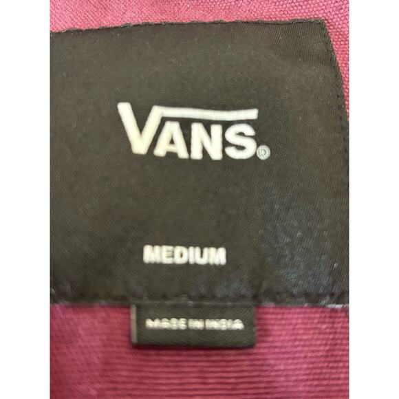 Vans maroon/black jacket, skate style, streetwear, workwear, classic, urban - Picture 6 of 7